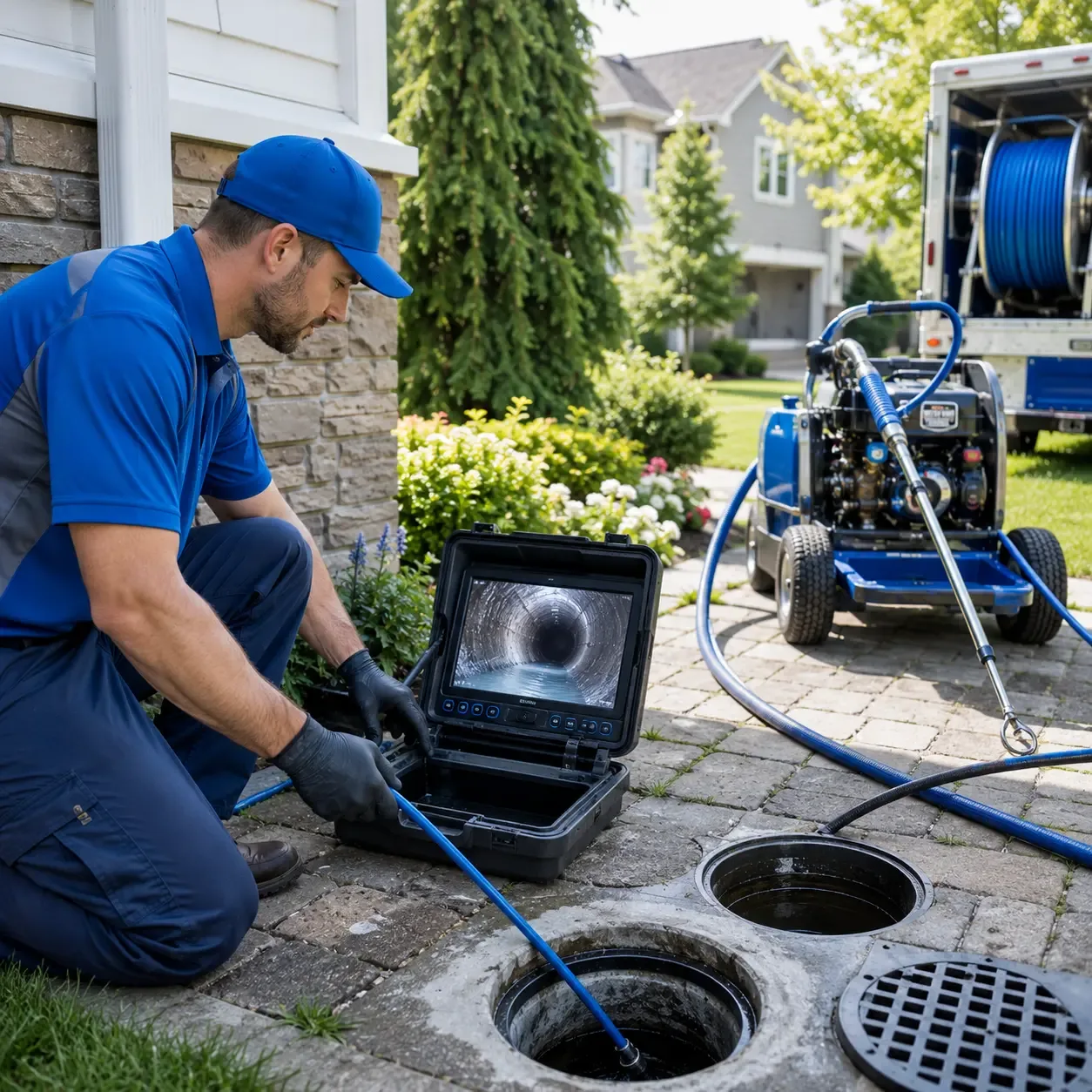 Outdoor drain cleaning professionals serving Rentz, GA